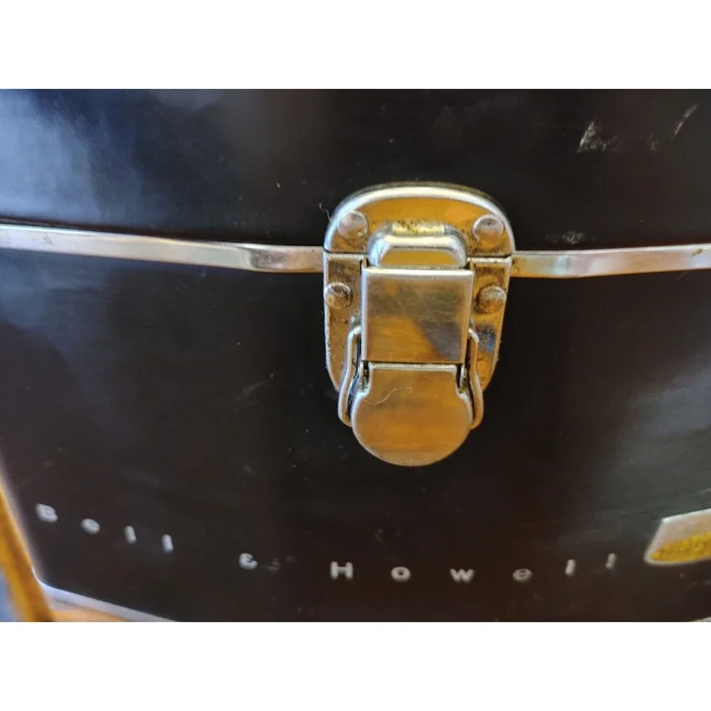 Bell & Howell Video Camera Bag 1960s Black/chrome VGC OOAK Cross body Bag